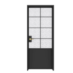 Grid-style swing door