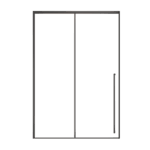 Starry Series Single Sliding Door Shower Enclosure