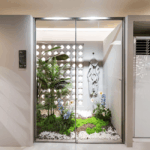 Starry Series Single Sliding Door Shower Enclosure - Image 2