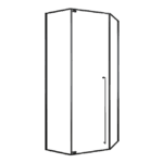 Wanjiadeng Huo Series Exposed Rotary Shaft Shower Enclosure