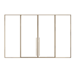 Bayview Series Ultra-Narrow Open-Shaped Shower Enclosure