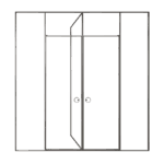 Aegean Series Concealed Rotary Shower Enclosure